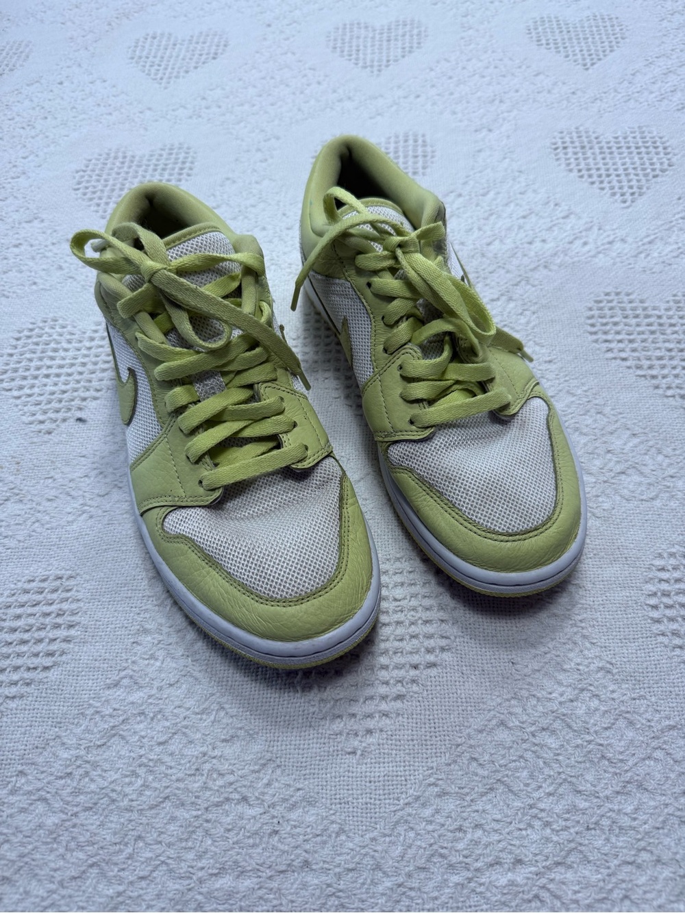 Women’s Air Jordan 1 Low Limelight Sneakers (10)